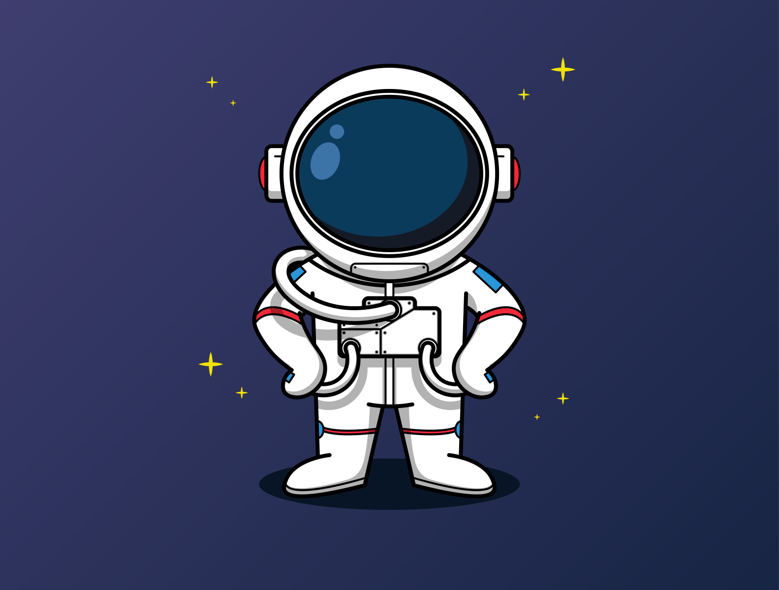 Cute astronaut mascot character illustration by Yudhi SR on Dribbble