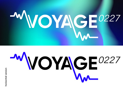 VOYAGE 0227 branding cover design electro logo music rave techno wave