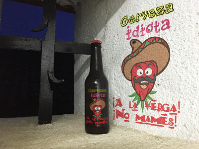 Cerveza idota - Spicy Beer branding graphic design logo typography