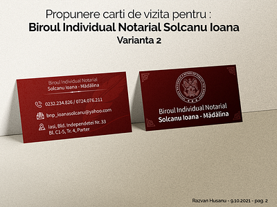 Business cards proposition for a local notary v2 branding design graphic design illustration logo