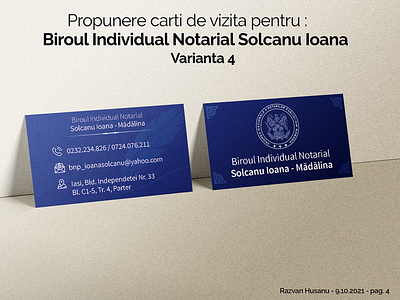 Business cards proposition for a local notary v4