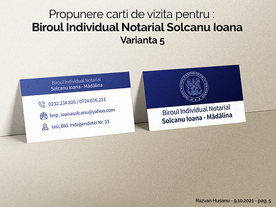 Business cards proposition for a local notary v5