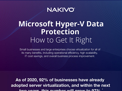 Microsoft Hyper-V data protection how to get it right