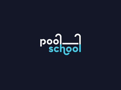 PoolSchool. Pool operation brand logo