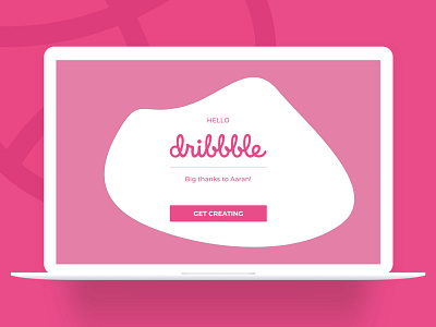 Hello Dribbble adobe xd welcome