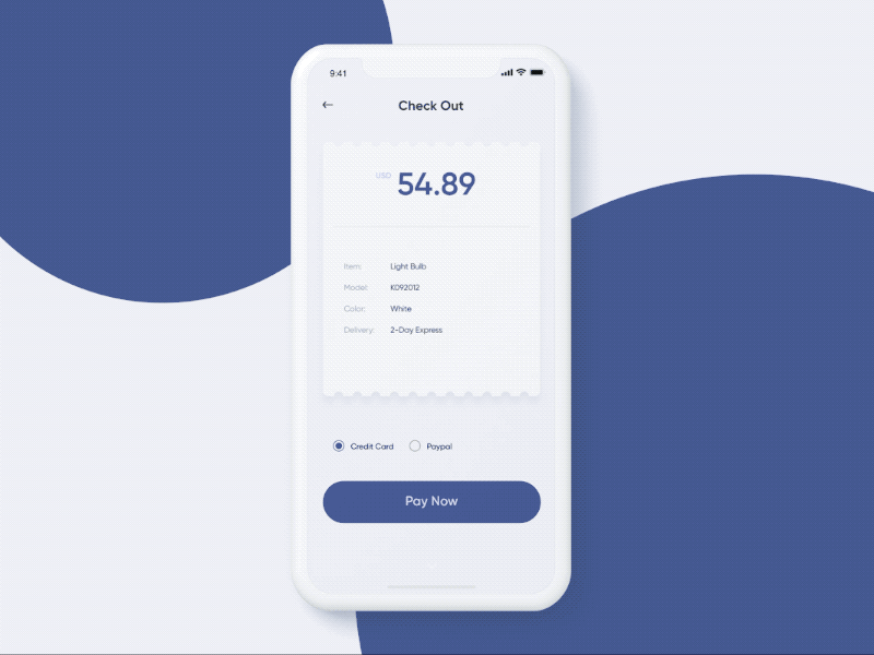 Daily UI #002 Credit Card for Checkout Screen
