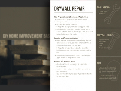 Home Improvement Basics e-Book construction design ebook graphic design hipster home improvement icon design urban