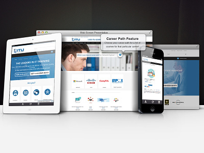 ITU redesign online training web web design website