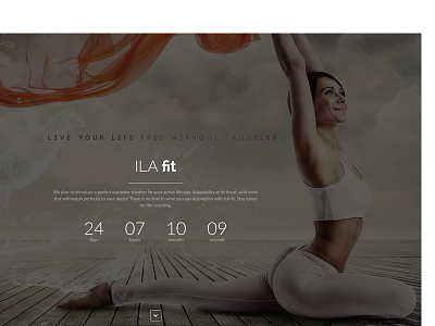 ILA fit Coming Soon clothing coming soon design landing page web webpage yoga