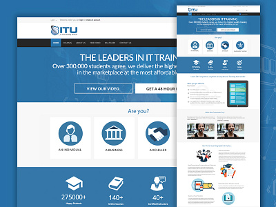 ITU site redesign design learn online training open cart training ui ux web web design