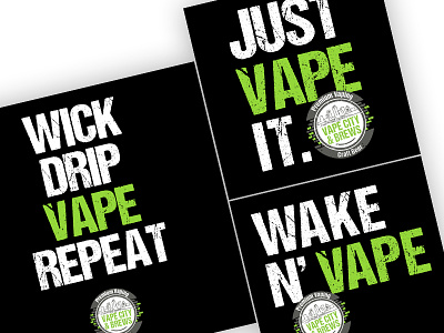 Vape Posters design green poster print vape vapor