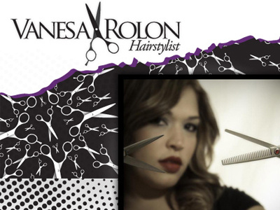 Vanesa Rolon Hairstylist Branding branding design logo photography print web
