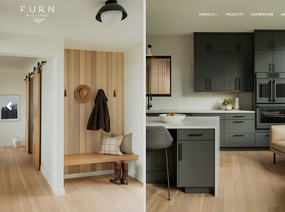 Furn Interior Design Studio branding design graphic design ui ux website design