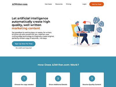AIWriter Website Design app branding design graphic design ui ux website design
