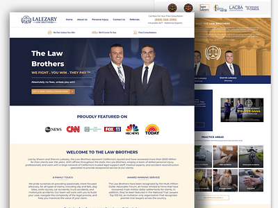 Lalezary Law Brothers app branding clean design graphic design header hero section homepage illustration logo ui ux vector web ui website design website ui