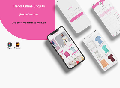 Fargol Online Shop Ui (Mobile Version) design fargol figma product designer ui uiux