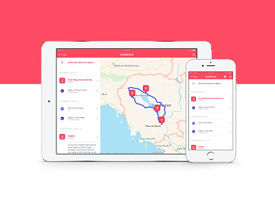 MadTrip product design prototyping sketch app travel planner