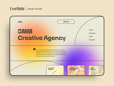 SMM Creative Agency | design concept