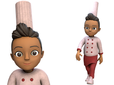 Cook - 3D character 3d animation