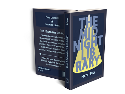 Midnight Library Book Cover Design branding design graphic design illustration typography vector
