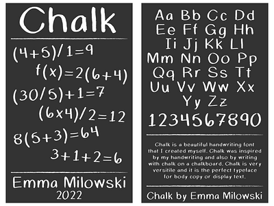 Chalk Type Specimen