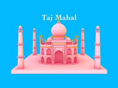 Taj Mahal c4d ps