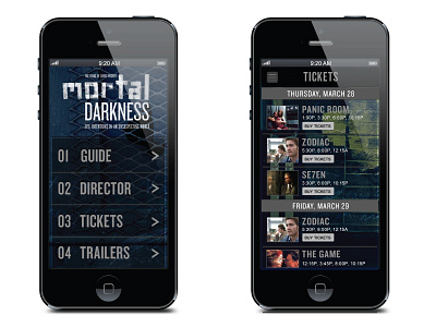 Film Festival App v.1 app application ios ui