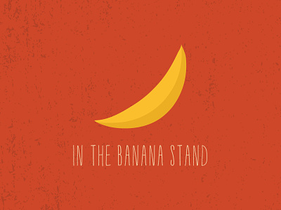 In The Banana Stand banana logo orange stand yellow