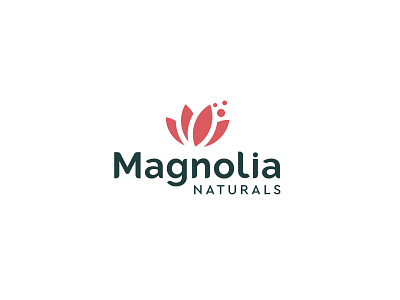 Magnolia Logo branding design flat icon identity logo logo design minimalist minimalist logo typography