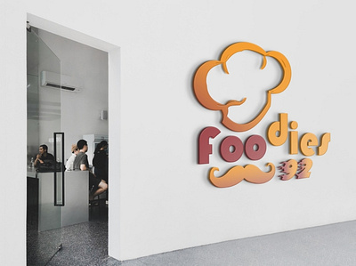 Logo design for Restaurant 3d branding graphic design logo ui