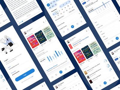 RapidRead - Final App UI Design app book bookapp daily ui design flat ui ux web