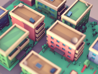 Low Poly Apartments