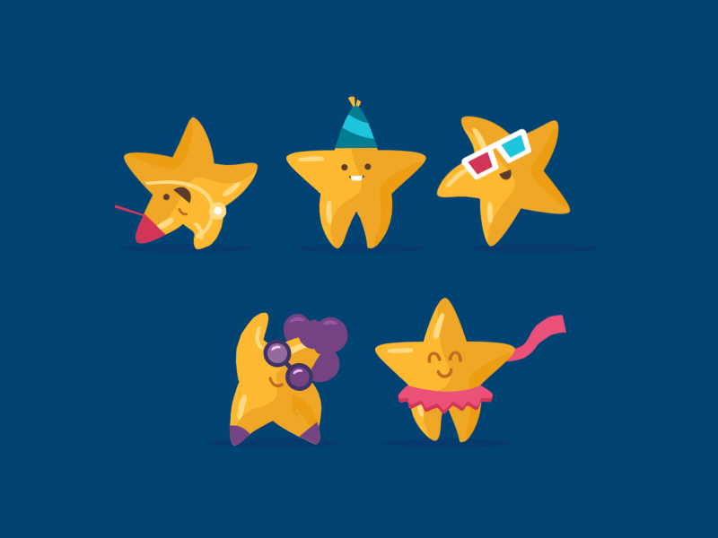 Stars animation character characters fireart fireart studio motion design motion graphics star stars