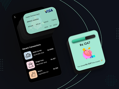 Savings App UI Design
