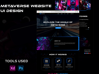 Metaverse Website UI Design