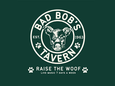 Bad Bob's Tavern design graphic design illustration logo typography vector