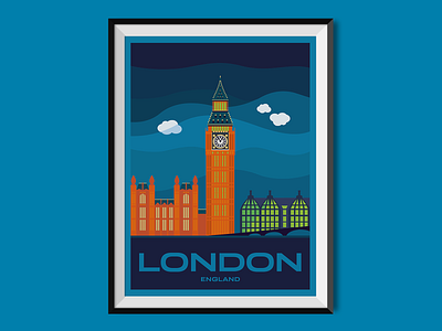 London city illustration england flat illustration london poster poster design travel