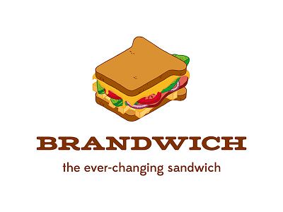 BW: The Logo brandwich delicious food graphic illustration sandwich tasty