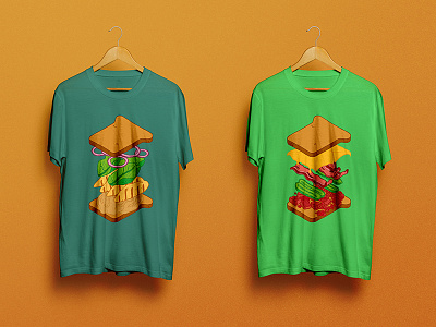 BW: The Shirts V.1 apparel brandwich delicious food graphic illustration sandwich shirt tasty