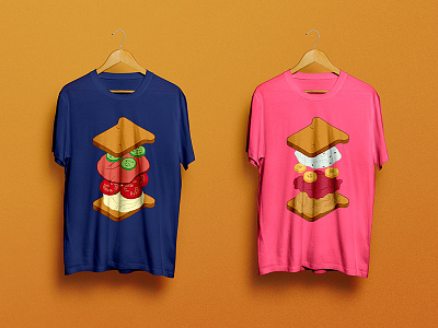 BW: The Shirts V.2 apparel brandwich delicious food graphic illustration sandwich shirt tasty