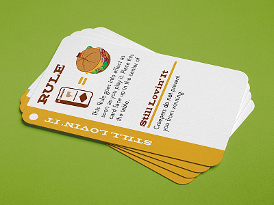 BW: Fluxx Rule Card brandwich cards fluxx food game graphic illustration sandwich