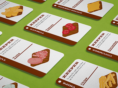 BW: Fluxx Keeper Card brandwich cards fluxx food game graphic illustration sandwich