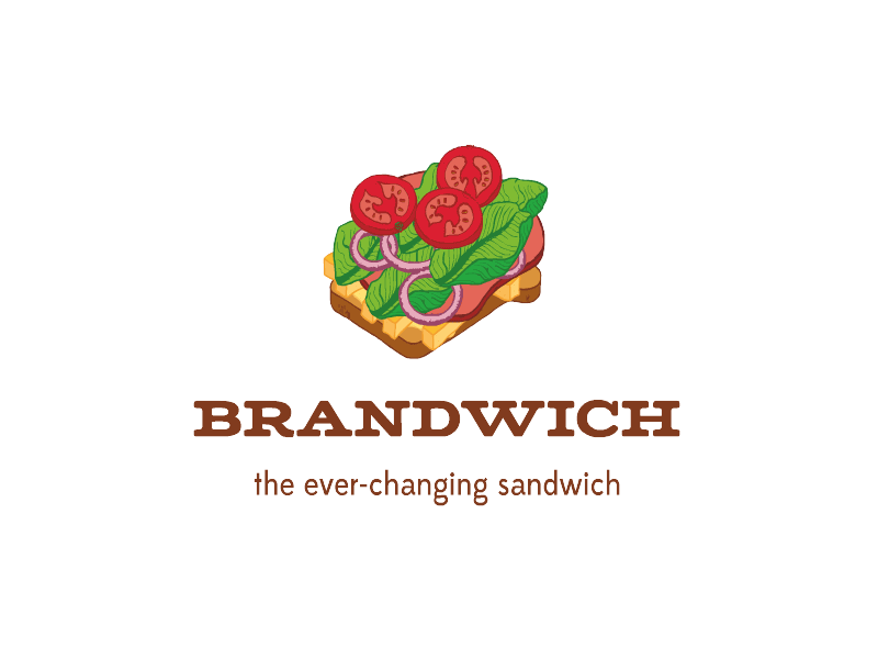 BW: The Animated Logo brandwich delicious food graphic illustration sandwich tasty