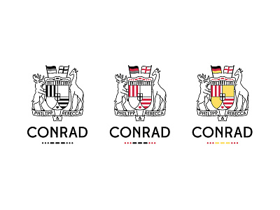 Conrad Coat of Arms Color Versions