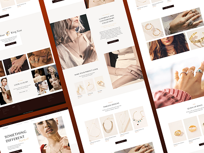 Jewelry E-commerce Website ecommerce jewelry ui ukrainian user interface ux warm design web web design website