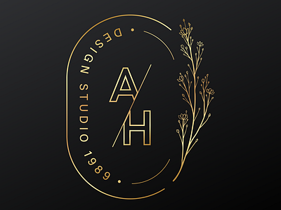 Luxury gold minimal logo