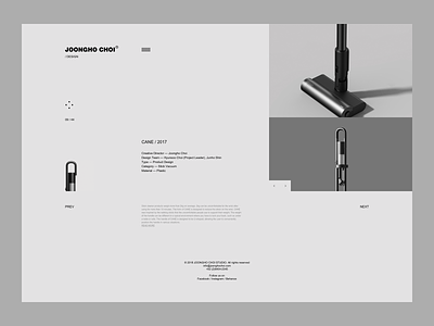 JOONGHO CHOI STUDIO - Website Design