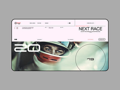 The Nürburgring Endurance Series car cars clean design drive driver grid landing minimal page racing series ui ux web website