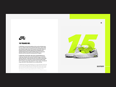 Nike SB 15 Years Case Study history janoski nike nike sb shoe shoes skate skateboarding sneakers web yellow