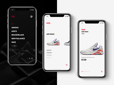 Minimal Sneakers Only App / Shop by Blane Fraser for Happy on Dribbble